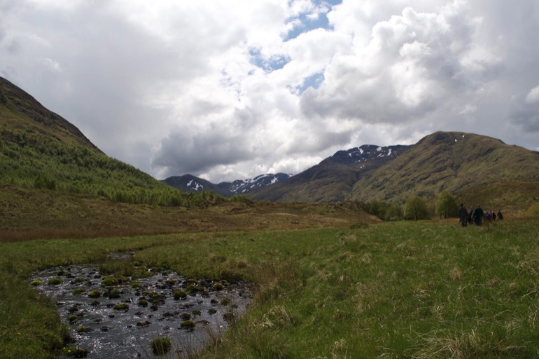 Walkers in Glen Affric
